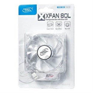 Deep Cool XFAN80 L/R Mavi LED 80mm Kasa Fanı