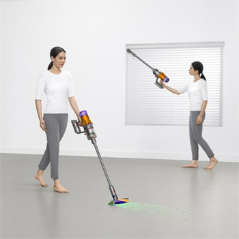 Dyson V12 Detect Slim Absolute SV 46 YLNKL Şarjlı Dikey Süpürge (Yellow Nickel) 