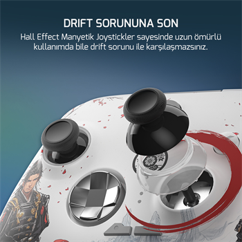 GamePower Force RGB Kablosuz Beyaz Gamepad (2.4G, Bluetooth,Kablolu) (PC Uyumlu)