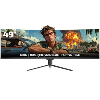 GamePower Kora DQ49 49¨ 120Hz Dual QHD RGB Fast VA Curved Gaming Monitör