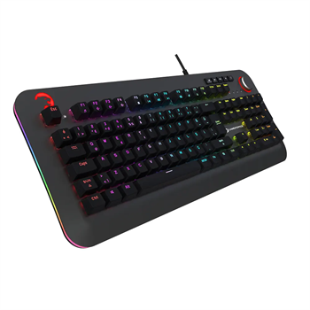 GamePower Starscream 60M RGB Kırmızı Switch 60 Milyon Türkçe Q USB Suya Dayanıklı Optik Mekanik Gaming Klavye