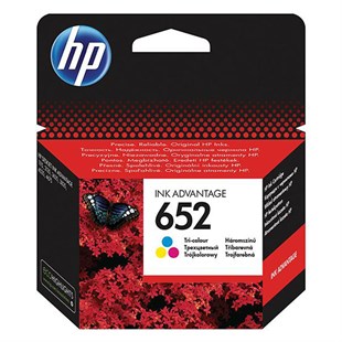 HP 652 Renkli Mürekkep Kartuşu