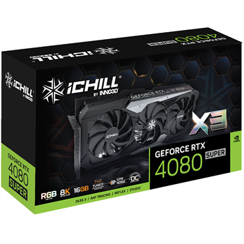 Inno3D RTX4080 Super ICHILL x3 16GB 256Bit GDDR6X3x DP 1.4a, HDMI 2.1 Ekran Kartı