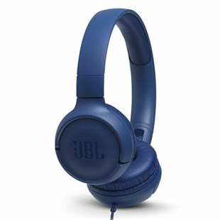 JBL T500 Mavi Mikrofonlu Kablolu Kulaküstü