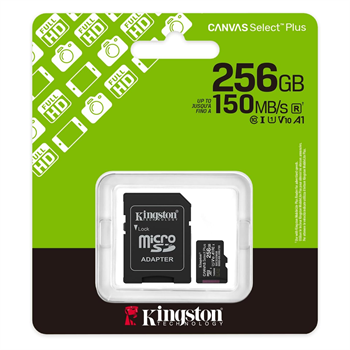 Kingston Canvas Select Plus 256GB Class 10 SDCS3/256GB 150MB/s MicroSD Hafıza Kartı