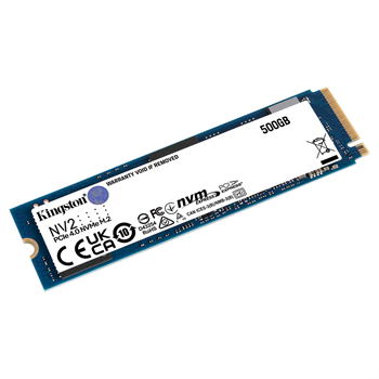Kingston NV2 500GB SSD PCIe 4.0 NVMe SNV2S/500G3500-2100 MB/s , Gen 4