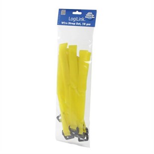 Logilink KAB0015 10lu Sarı Cırt Cırt Kablo Bağı