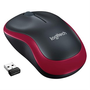 Logitech M185 Kırmızı Kablosuz Mouse 910-002237