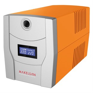 Makelsan Lion 1200Va LCD Ekranlı Uzun Ömürlü Akü (2X 7Ah) ( UPS ) Kesintisiz Güç Kaynağı