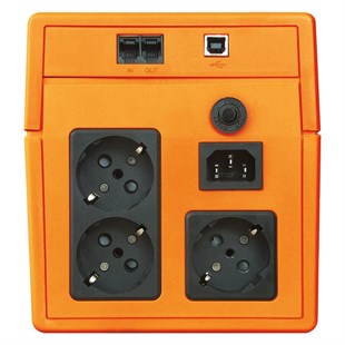 Makelsan Lion 1200Va LCD Ekranlı Uzun Ömürlü Akü (2X 7Ah) ( UPS ) Kesintisiz Güç Kaynağı