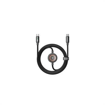 McDodo 2 in1 60W USB-C to USB-C+ Wireless Charger for Apple Watch 1.5m CA-2580 Black Cable