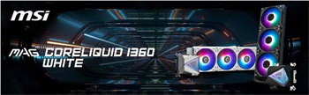 MSI MAG CoreLiquid I360 360mm Beyaz İşlemci Sıvı Soğutucu