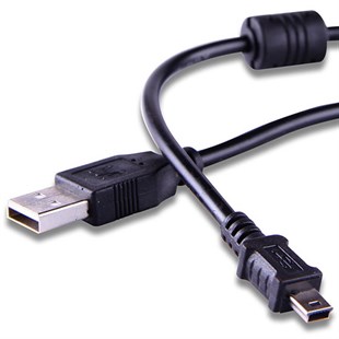 Qport Q-USBKM 1.5 Metre 5Pin USB 2.0 Kamera Şarj+Data Kablosu
