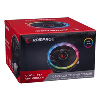Rampage RM-C01 Cool-Fıx 124*124*67MM 1800RPM Cpu Soğutucu