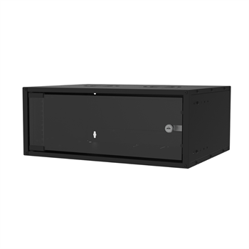 S-link SL-U4 Yeni Nesil 4U (W 530mm D 400mm) Siyah Soho Rack Kabin