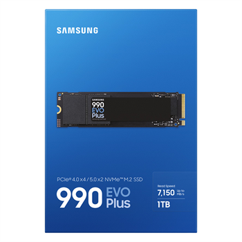 Samsung SSD 990 EVO Plus 1TB PCIe 4.0 M.2 NVMe MZ-V9S1T0BW M2 Harddisk