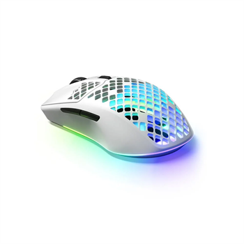 SteelSeries Aerox 3 Wireless 2022 Edition SSM62608 Snow 18000 CPI 6 Tuş RGB Optik Kablosuz Gaming (Oyuncu) Mouse