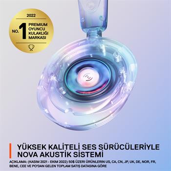 SteelSeries Arctis Nova 1 Kablolu Mikrofonlu Oyuncu Kulaklığı - Beyaz SSH61607