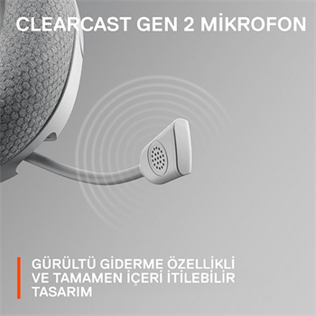 SteelSeries Arctis Nova 1P Hi-Fi Kablolu Beyaz Oyuncu Kulaklığı SSH61612