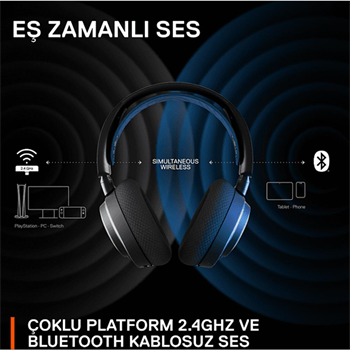 Steelseries Arctis Nova 7X Kablosuz Siyah Gaming Kulaklık SSH61565