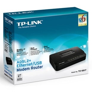 TP-LINK ADSL2/2 +ETHERNET/USB ROUTER TD-8817