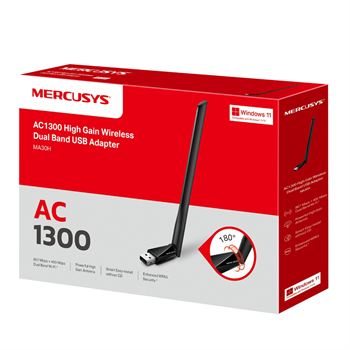 TP-Link Mercusys MA30H AC1300 High Gain WiFi Dual Band Adaptör