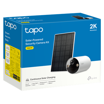 TP-Link TAPO TC82 KIT Güneş Enerjili 2K Dış Mekan Güvenlik Kamerası