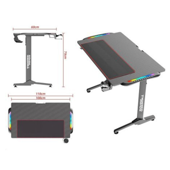 Twisted Minds T Design Karbon Fiber E-Spor Oyuncu Masası