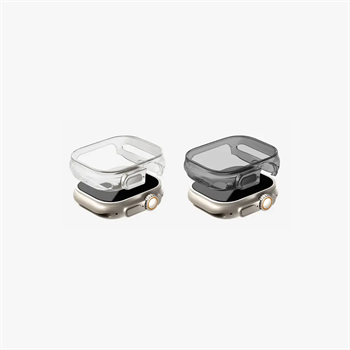 UNIQ 49mm Apple Watch Kılıfı Garde Şeffaf Koruyucu Smoke UNIQ-49MM-GARSMK