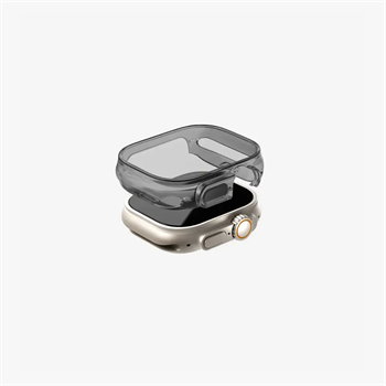 UNIQ 49mm Apple Watch Kılıfı Garde Şeffaf Koruyucu Smoke UNIQ-49MM-GARSMK