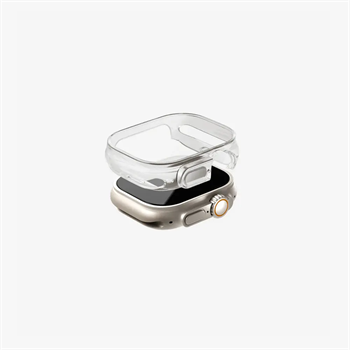 UNIQ 49mm Apple Watch Kılıfı Garde Şeffaf Koruyucu Clear UNIQ-49MM-GARCLR