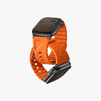 UNIQ Apple Watch (49/46/45/44/42/41/40mm)  Fluo Watch Silicone Rubber Band Volt Orange UNIQ-49-40MM-FLUOVORG