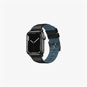 UNIQ Apple Watch Linus Waterproof AiroSoft Silicone Strap (49/46/45/44MM) Black UNIQ-45MM-LINUSBLK
