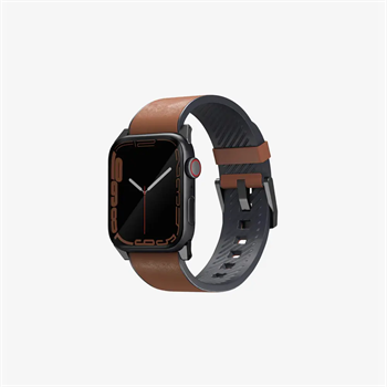 UNIQ Apple Watch Straden Waterproof Leather Hybrid Strap (49/46/45/44MM) Brown UNIQ-45MM-STRABWN