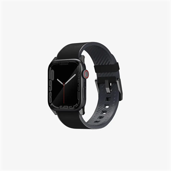 UNIQ Apple Watch Straden Waterproof Leather Hybrid Strap (49/46/45/44MM) Black UNIQ-45MM-STRABLK