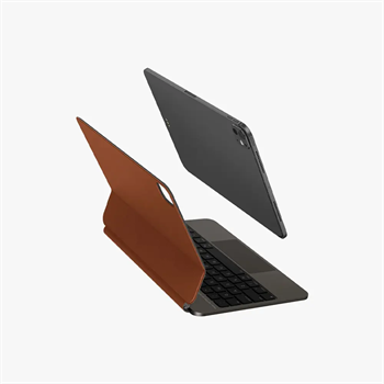 UNIQ iPad Air 11 inch (M2-M3-M4) Venno Pro Manyetik İnce Akıllı Klavye Caramel UNIQ-PDA11(M2)-VENPROCRML