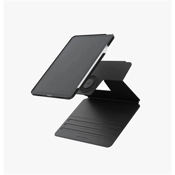 UNIQ iPad Pro 11 inch (M4) Rovus SnapMount Manyetik Disk, Çok Yönlü 360º Döndürme Özelliğiyle Kılıf Dallas Black UNIQ-PDP11(M4)-ROVSNDBLK