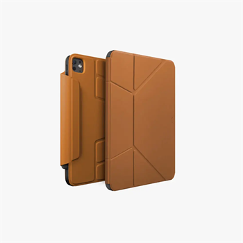 UNIQ iPad Pro 11 inch (M4) Ryze 360° Akıllı Katlanır Tasarım Kılıf Caramel UNIQ-PDP11(2024)-R360CML