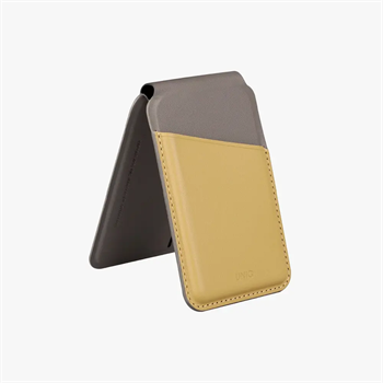 UNIQ Lyden DS Manyetik Kart Tutucu Standlı Canary Yellow Flint Grey UNIQ-LYDENDS-CYELFGRY