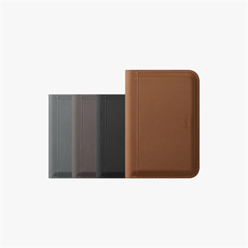 UNIQ Lyden DS RFID Engelleme Özellikli Manyetik Cüzdan Şık ve Güvenli Flint grey canary Yellow UNIQ-LYDENDSMW-FGRYCYEL