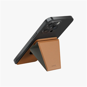 UNIQ Lyft Manyetik Stand Ultra İnce Geçmeli Stand ve Kart Tutucu Brown UNIQ-MGSNAPONCH-LYFTBWN
