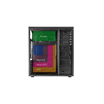 Vento TA-K61 400W 80+ 410x180x420 mm/ATX, Micro ATX, Mini ITX/1 xUSB 3.0 /2 xUSB 2.0/Audio Set Mid Tower Kasa Siyah