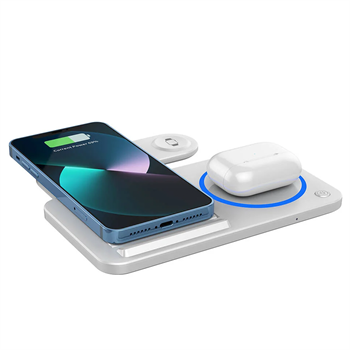 Wi-W020 3in1 Katlanabilir Magnetik Hızlı Şarj Standı