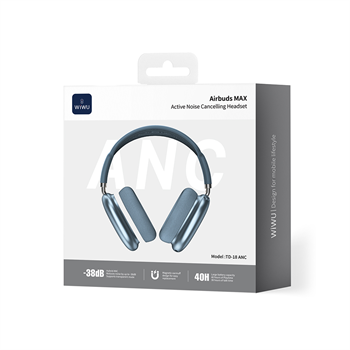 WiWU Airbuds MAX Kulaklık TD-18 ANC -mavi
