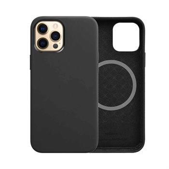 Wiwu Apple iPhone 13 Pro Kılıf Wiwu Magsafe Magnetic Deri Kapak Yeşil