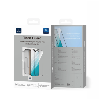 Wiwu Apple iPhone 17 pro Wiwu GT-015 Oleofobik Darbeye Karşı Dayanıklı Temperli Ekran Koruyucu