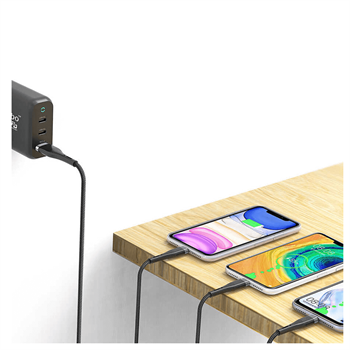 Wiwu ED-104 3 In1 USB Şarj ve Data Kablosu 3A 1.2 mt Siyah