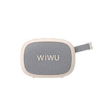 WiWU GO Fun Taşınabilir Bluetooth Hoparlör, Su Geçirmez Beyaz