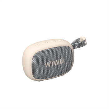 WiWU GO Fun Taşınabilir Bluetooth Hoparlör, Su Geçirmez Beyaz