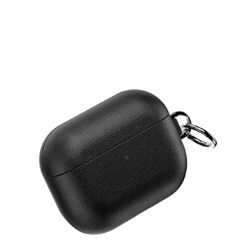 WiWU Hakiki Deri Koruyucu Kılıf HC-201 siyah airpods pro3